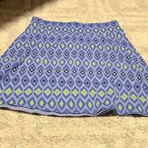 Dakini Blue and Green Skater Skirt